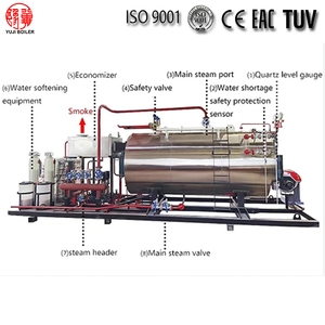 Chaudière à vapeur industrielle chinoise au gaz naturel, au GPL et au diesel pour blanchisserie - Product Image 6