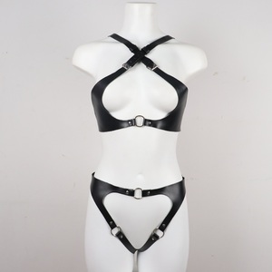 Costume da donna in pelle sintetica imbracatura per il corpo reggiseno Sexy <span class=keywords><strong>Lingerie</strong></span> biancheria intima di ritenuta <span class=keywords><strong>BDSM</strong></span> - Product Image 4