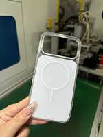 Étui magnétique transparent ultra-fin en PC rigide pour iPhone 16 Pro Max Plus 16E, compatible avec la charge sans fil, coque de téléphone portable