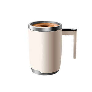 Mug intelligent en acier inoxydable avec couvercle, mug à café à agitation automatique, mug à café auto-agitant en acier inoxydable pour les voyages - Product Image 1
