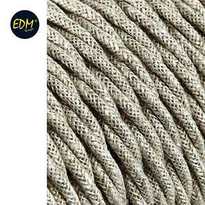 Cable textil trenzado H03VV-F 2 x 0,75 mm, 5 m, ideal para instalaciones eléctricas y decoración de interiores. - Product Image 2