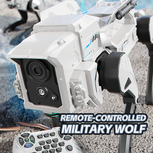 Globalwin <span class=keywords><strong>Robot</strong></span> Loup Populaire 2026, Jouet Électronique Intelligent pour Enfants avec Télécommande, Commande Vocale, Lumières Dynamiques et Musique - Product Image 6