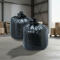 Bolsa de basura resistente, bolsa de basura industrial grande, negra, de HDPE/LDPE, gruesa y fuerte para uso en construcción, fábrica de Vietnam