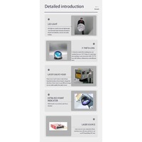 Machine de marquage laser fibre optique portable 60W 100W JPT M7 Source Mopa couleur métal avec gravure laser et rotatif D80