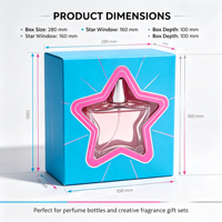Boîte cadeau parfum en papier avec fenêtre holographique personnalisée pour l'emballage de flacons de parfum