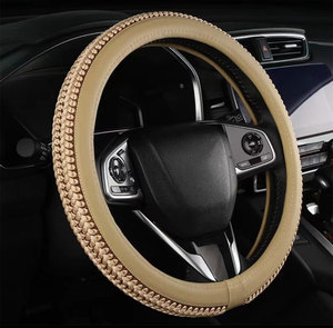 Xiangta ที่หุ้มพวงมาลัยรถยนต์อเนกประสงค์, ที่หุ้มพวงมาลัยรถยนต์หนัง PU อุปกรณ์เสริมรถยนต์ - Product Image 6