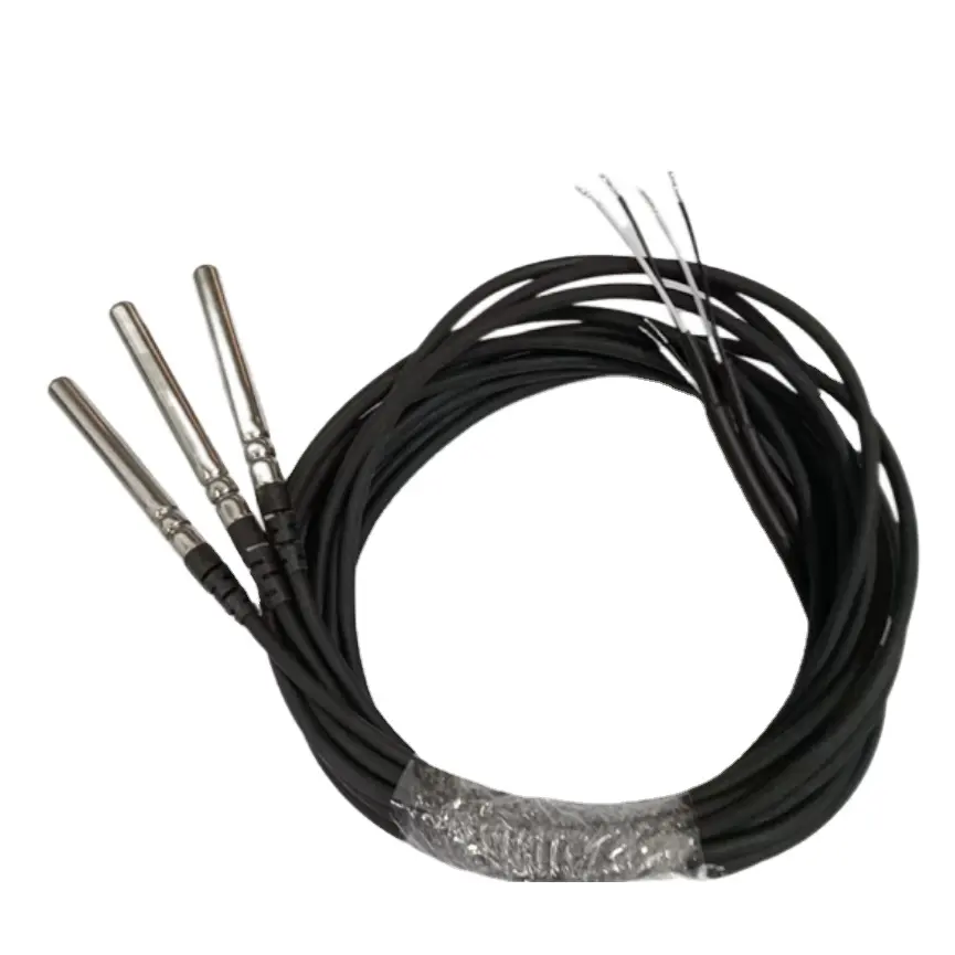 Imported digital temperature sensor NTC stainless steel encapsulated water temperature probe with two core shielded wires