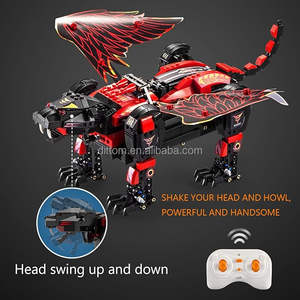 CaDA C51061W Acier Aile <span class=keywords><strong>Sabre</strong></span> <span class=keywords><strong>Dent</strong></span>é <span class=keywords><strong>Tigre</strong></span> Briques MOC Mécanique Animaux Blocs ensemble 2.4GHz DIY Rc <span class=keywords><strong>Tigre</strong></span> Blocs de Construction - Product Image 4