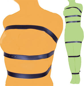 Set of 7 PU Leather BDSM Fetish <b>Bondage</b> Restraints Adjustable Full Body <b>Harness</b> <b>Belts</b> for Couples Straps - Product Image 2