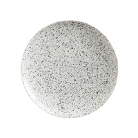 Ensemble d'assiettes à dîner en porcelaine céramique blanche imprimées sur mesure, assiettes rondes écologiques pour les fêtes des restaurants
