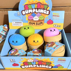 Dumpling Squishy Glitter Dumpling Glitter Dumplings Squishy with Box Dumplings Sensory Squeeze Toy for Stress - Product Image 6