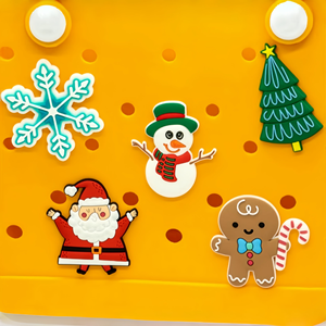 2026 fourre-tout plage nouvel an breloques Pvc grande grande <span class=keywords><strong>taille</strong></span> arbre de noël citrouilles de neige Halloween breloques en caoutchouc pour sacs de plage - Product Image 2