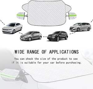 Muchkey venta al por mayor PE ajuste Universal <span class=keywords><strong>Protector</strong></span> ventana delantera parasol cubierta camión Suv parabrisas nieve cubierta - Product Image 5