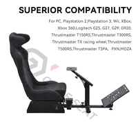 GY044 Sim Rig Racing Simulator Cabina Gaming Silla Simulador Racing Cabina para Thrustmaster T150RS/T300RS/TX Racing Wheel
