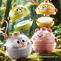 Toupie en plastique miniature pour enfants, jeu de combat éducatif sonore, mignon cadeau pour garçons et filles de 0 à 24 ans