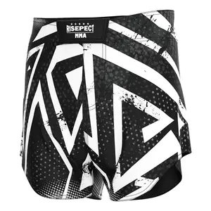 Top Quality Kickboxing Fighting Judo Jiu Jitsu Boxing Elastic Waist Muay Thai Men Custom Made Mma Boys Gym Fight Shorts