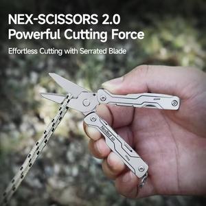 Ciseaux mariniers NexTool 8 en 1 S0, micro-outils multifonctions, tournevis, ciseaux, outils EDC, outils <span class=keywords><strong>de</strong></span> jardinage portables pliables <span class=keywords><strong>de</strong></span> poche - Product Image 2