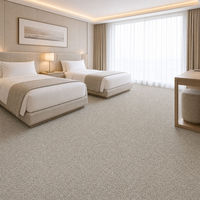 Moquette mur à mur en rouleau de nylon à poils coupés de 17 mm pour chambre d'hôtel en Arabie Saoudite - Projet