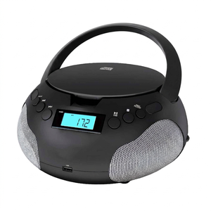 Lecteur CD multifonction boombox avec lecteur CD USB, haut-parleur radio FM, système stéréo double haut-parleur pour la maison - Product Image 1