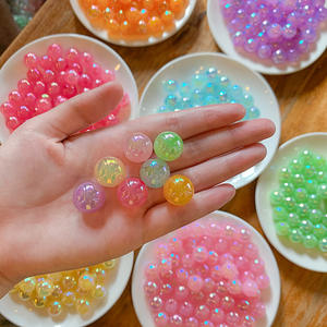 Bricolage brillant rond oeil de chat accessoires usine Spot couleur bonbon semi-fini cheveux corde matériel - Product Image 2