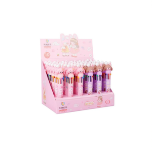 10 Color Ballpoint Pen Set With Cute Rabbit Design For Kids And Students Writing School Supplies - Product Image 1