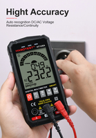 True RMS Smart Handheld Multi Tester 6000 Counts Profesional Portabel Kecil Rentang Otomatis Penyimpanan Data Multimeter Digital Non-kontak