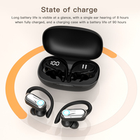 Q15 TWS écouteurs de sport intra-auriculaires unité de Suspension à 90 degrés 360 degrés ACS son Surround panoramique LED indicateur de batterie JL