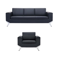 Canapé de bureau en cuir personnalisé pour direction, réception, mobilier de bureau design moderne de luxe, ensemble de canapés