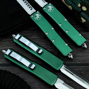 Micro Knife Tech - Navaja de Bolsillo con Hoja D2, Mango de Aleación de Aluminio, para Pesca, Camping, Caza, <span class=keywords><strong>T</strong></span>áctica, Uso Diario (EDC) - Product Image 5