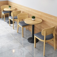 (SP-CS013) Moderne Nordische Holz-Kantine Restaurant-Tisch und -Stühle Möbel, Restaurant-Sets