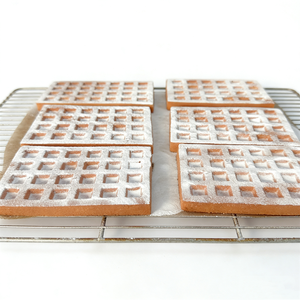 Gaufres Bruxelloises Rectangulaires en Plastique Écologique de 17 cm, Modèle Croustillant pour la Poudrage de Sucre, Accessoires de Cuisine et de Pâtisserie - Product Image 2