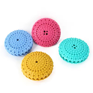 Jouets interactifs pour animaux de compagnie : Distributeur de nourriture pour chien anti-ennui, résistant aux morsures, en TPR, pour une alimentation lente - Product Image 1