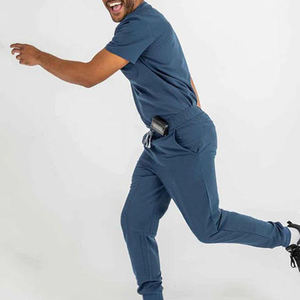 Scrubs pour hôpitaux Scrubs médicaux extensibles respirants Fabricants Scrubs médicaux de taille de couleur personnalisée Uniformes d'infirmière pour hommes pour l'hôpital - Product Image 3