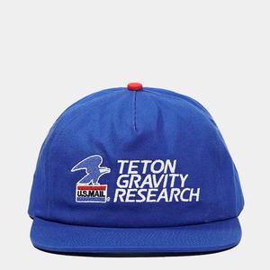 Casquette Snapback en Coton Bleu Non Structurée à 5 Panneaux avec Logo Personnalisé OEM, Broderie, Bord Plat, Couleur Contrastée, Mode - Product Image 1