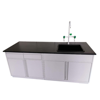 Banc de travail de laboratoire en acier de haute qualité, table latérale de laboratoire avec panneau perforé