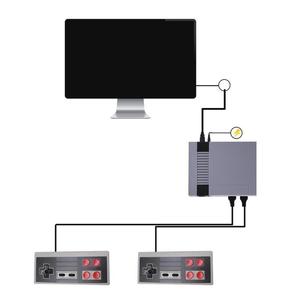เกมอาร์เคดสไตล์เรโทรพร้อมคอนโซลเกมทีวีในตัว 600 เกม การเชื่อมต่อแบบมีสาย ปลั๊ก EU/US สำหรับของขวัญวันเกิดและงานปาร์ตี้ครอบครัว - Product Image 1