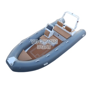 Bateau pneumatique semi-rigide en aluminium 480, coque en V profond, hors-bord, pour patrouille et loisirs - Product Image 2