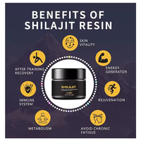 Résine de Shilajit Pur Naturel de l'Himalaya OEM, 30g, 100% Résine de Shilajit, Acide Fulvique pour Adultes