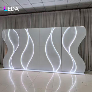 LEDA Custom Modern White Acrylic Arch <b>Standing</b> <b>Backdrop</b> PVC Acrylic <b>Wedding</b> <b>Backdrop</b> for <b>Wedding</b> Party Celebration - Product Image 4