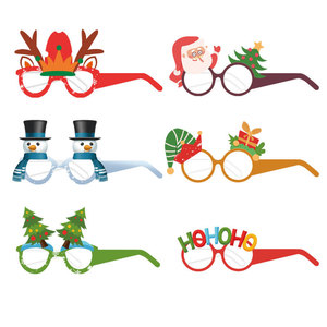 Christmas Themed 3D Paper <strong>Glasses</strong> for Child for Graduation <strong>Party</strong> &amp; Back to School Decorations - Product Image 4