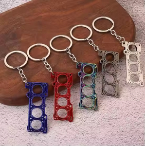 The latest factory best-selling custom logo <b>car</b> turbo shock absorber gear brake disc hub metal keychain - Product Image 5