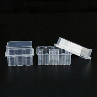Kotak Penyimpanan Vaksin Kecil Persegi Panjang Bermerek JIA HUA, 3ml, 1 Buah, Steril, Plastik PET Daur Ulang, Cetak 3D, Grosir Kustom