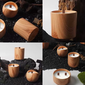 Fabrikant Keramische Kaars Container Graan Aromatherapie Beker Keramische Theelichtje Kandelaar Voor Huwelijksfeest Huisdecoratie - Product Image 3