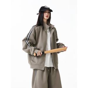 Ensemble pull col montant style japonais avec blocs de couleur et ruban, 100 % fibre de bambou, strass, pour homme, collection automne, marque tendance, coupe décontractée - Product Image 4