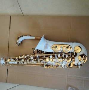 Saxophone Alto Mib Clés d'Or Laque Blanche Professionnel Mi Bémol Alto SAX <span class=keywords><strong>pour</strong></span> Étudiants Débutants - Product Image 1