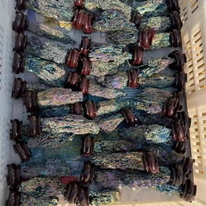 Vente en gros de pierres brutes d'hématite arc-en-ciel naturelle de haute qualité, pierres de guérison en carbure de silicium pour la décoration intérieure Feng Shui - Product Image 6