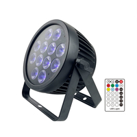 Projecteurs LED à batterie Real Power 12*12W, étanches IP65, 12x12W RGBWA+UV, avec télécommande, projecteur LED à batterie