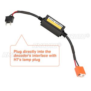 2 pièces Décodeur LED H7 pour voiture, annuleur d'erreur Canbus sans câblage - Product Image 4