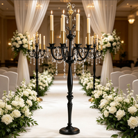 Candélabre de mariage, Décoration de pilier d'allée, Centre de table, Porte-bougie au sol, Décoration d'événement de mariage
