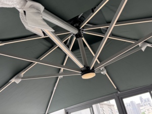 Best Price Large Outdoor Commercial Aluminum Windproof Durable Folding Arm Retractable Patio Umbrella for Hotels Restaurants - Product Image 5